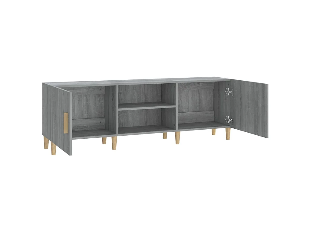 Meuble TV Sonoma gris 150x30x50 cm Bois d'ingénierie