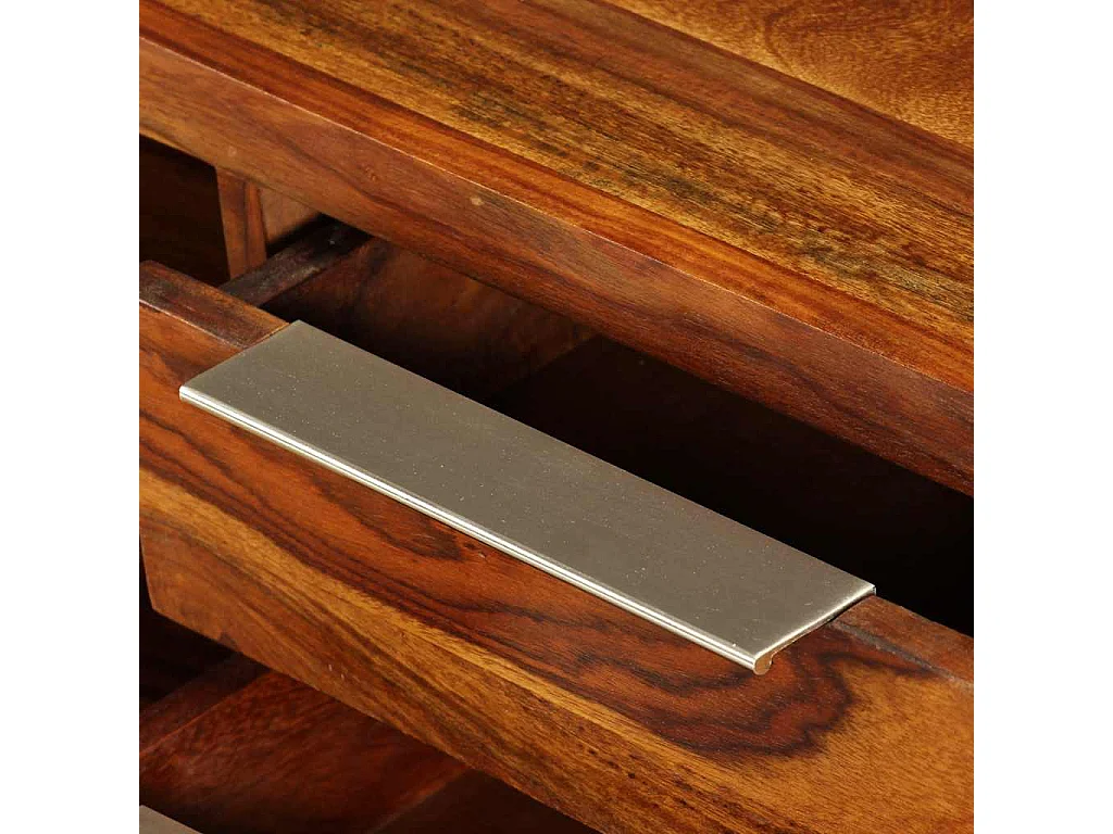 Mueble de TV madera maciza de acacia 120x30x30 cm