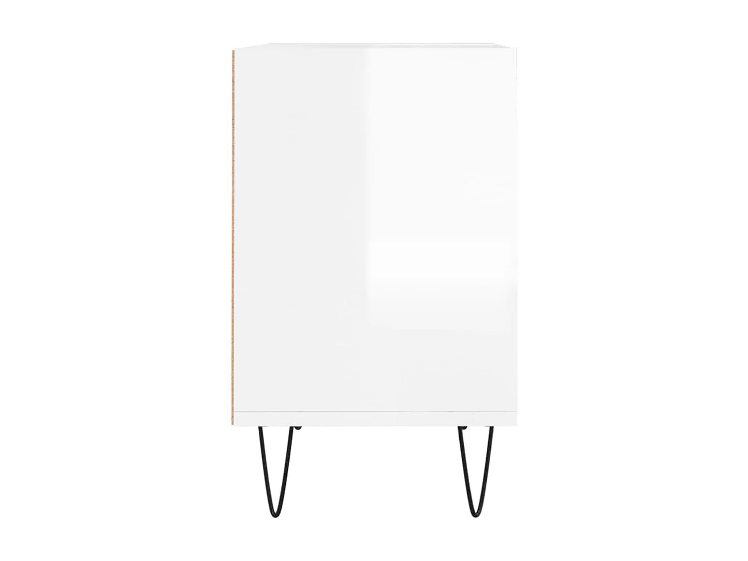 Mueble de TV madera de ingeniería blanco brillo 69,5x30x50 cm