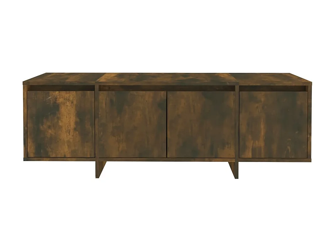 Meuble TV chêne fumé 120x30x40,5 cm bois d'ingénierie
