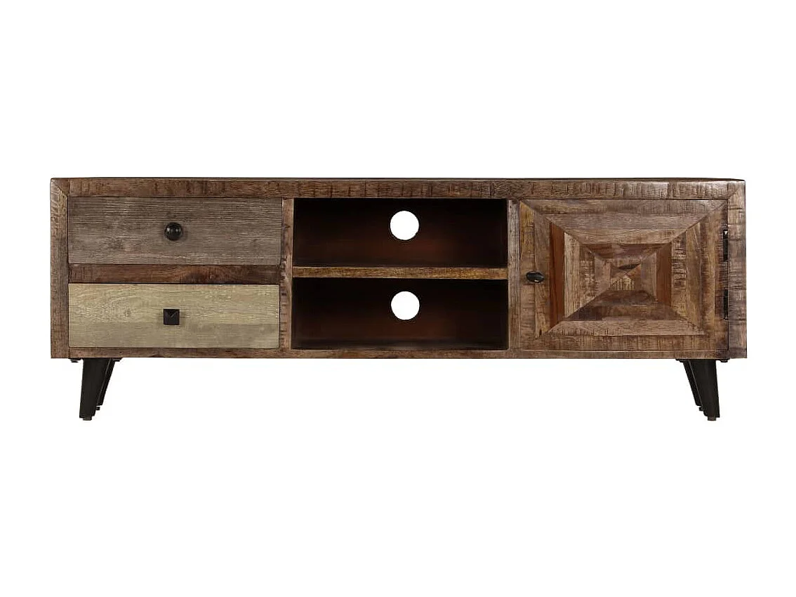 TV-Schrank 118x30x40 cm Massivholz Mango