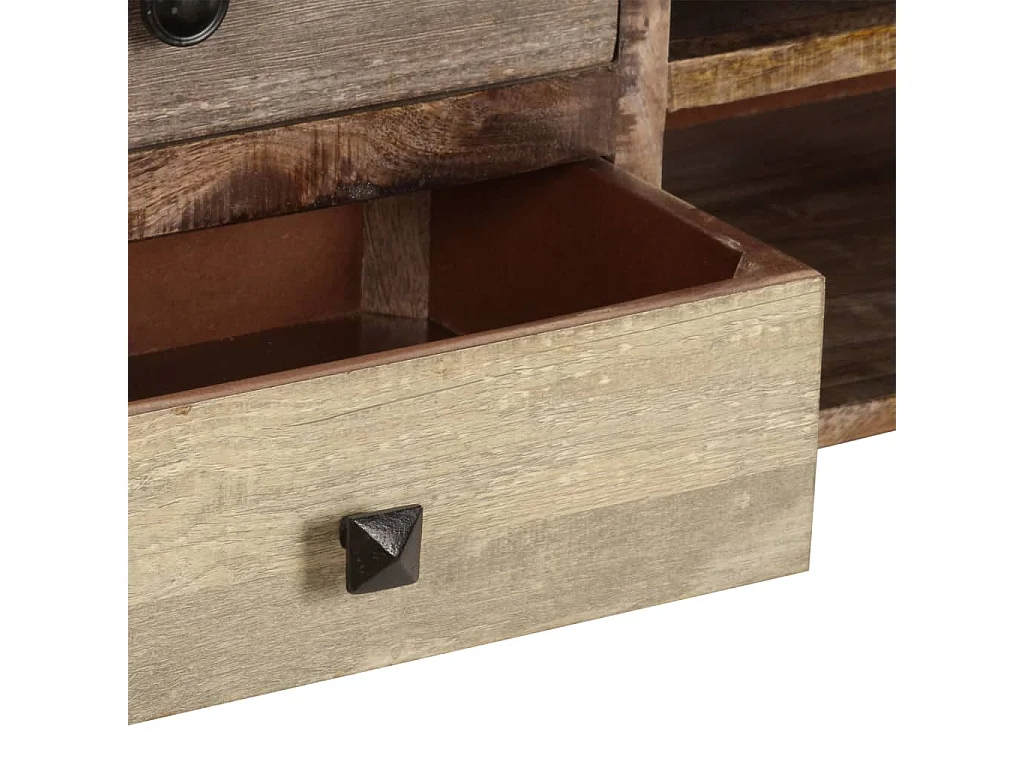 Meuble TV 118x30x40 cm Bois de manguier massif