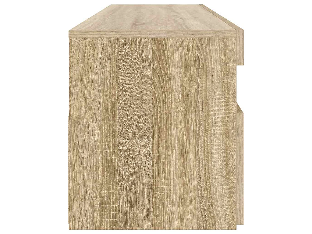 Meuble TV avec lumières LED chêne sonoma 90x35x40 cm