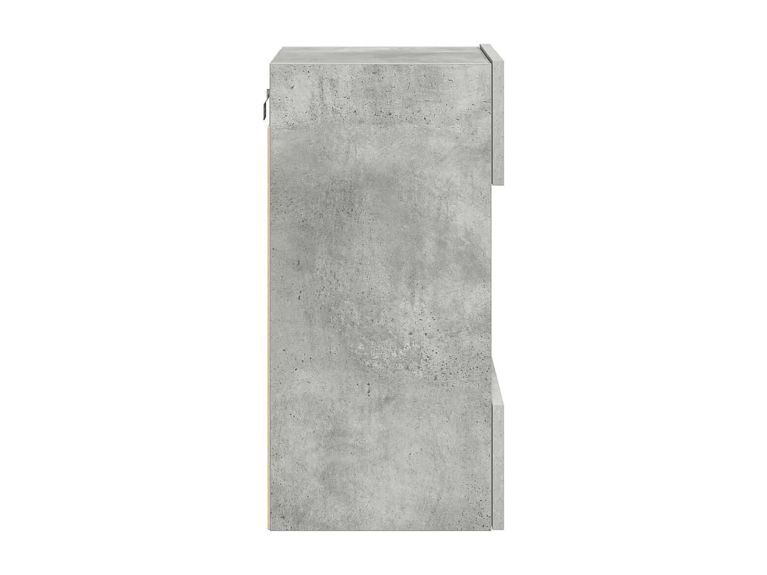 Wandschränke mit LED-Leuchten für TV 2 Stk. Betongrau 40x30x60,5 cm