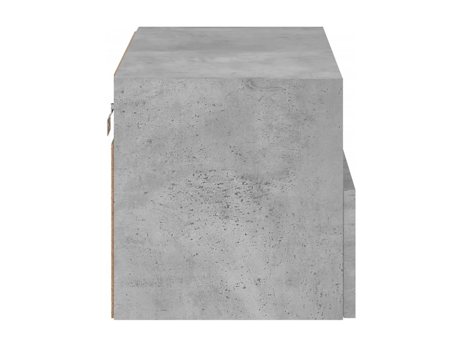 Meuble TV mural gris béton 60x30x30 cm bois d'ingénierie
