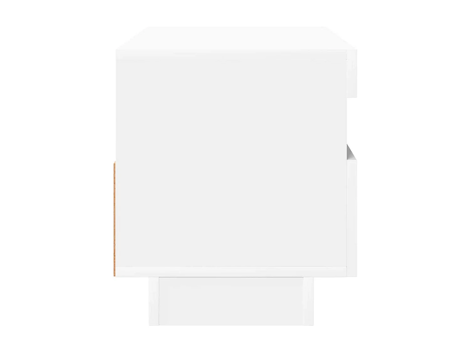 Meuble TV avec lumières LED blanc 80x35x40 cm