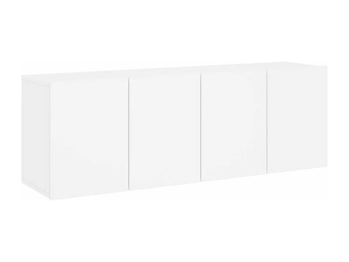 TV-Wandschränke 2 Stk. Weiß 60x30x41 cm