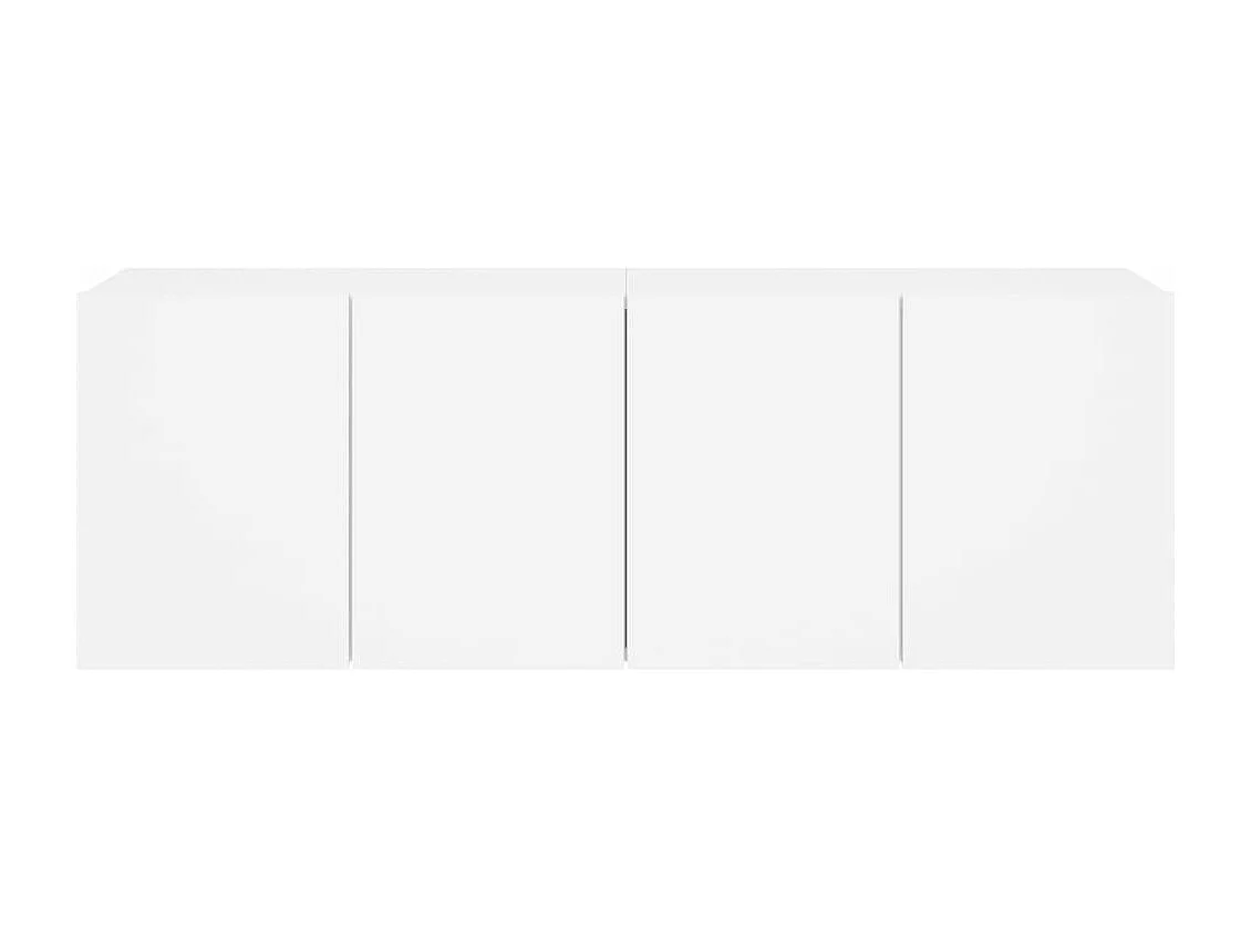 Meubles TV muraux 2 pcs blanc 60x30x41 cm