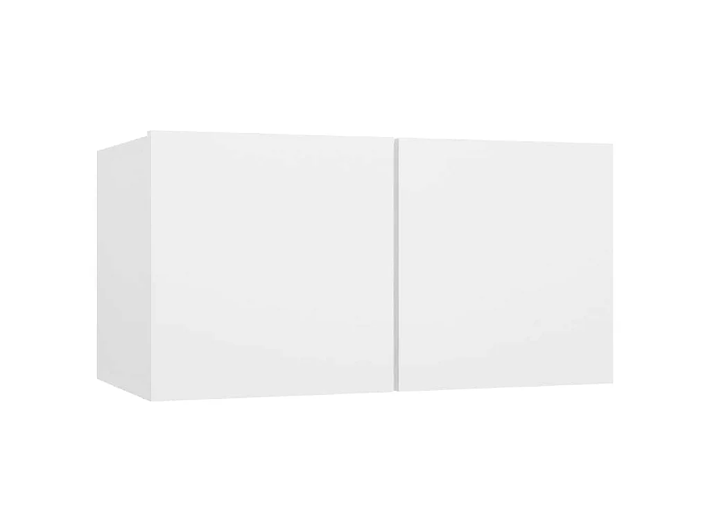 5 pcs conjunto de móveis de TV contraplacado branco