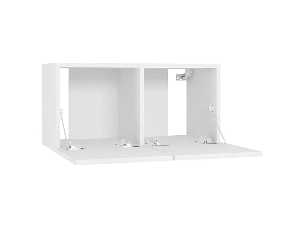 5 pcs conjunto de móveis de TV contraplacado branco