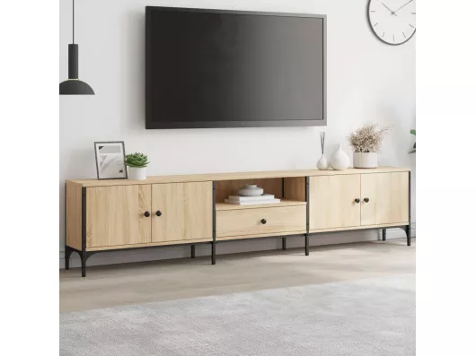 Kauf Unique TV-Schrank mit Schublade Sonoma-Eiche 200x25x44cm Holzwerkstoff