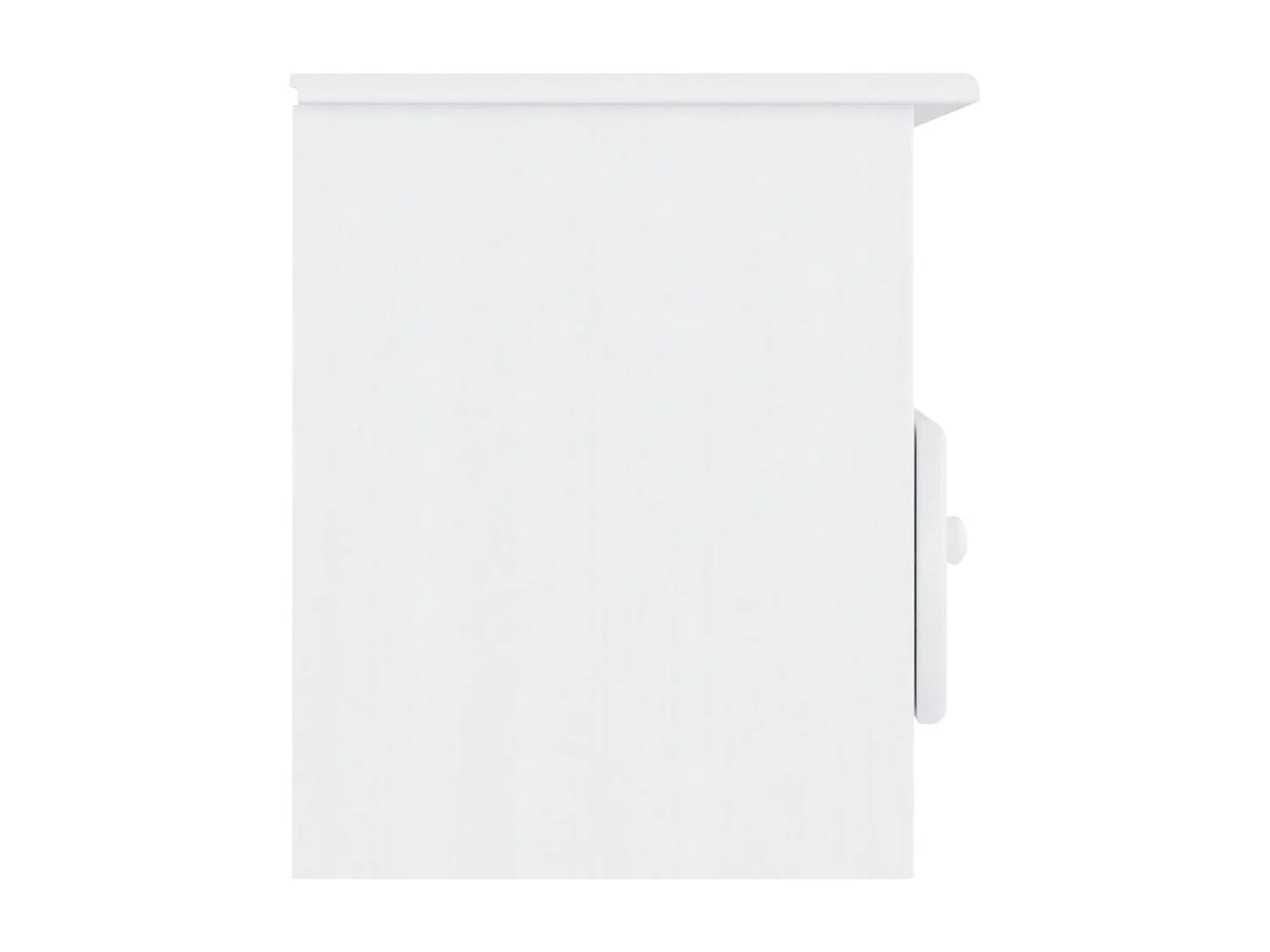 TV-meubel met lades ALTA 100x35x41 cm massief grenenhout wit