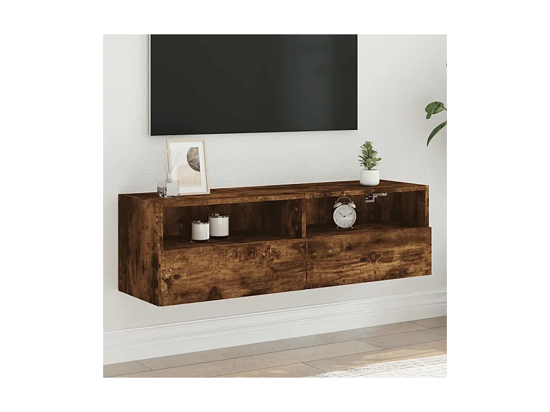 TV-Wandschrank Räuchereiche 100x30x30 cm Holzwerkstoff