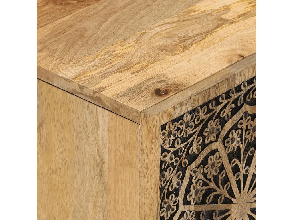 Móvel de TV 80x31x46 cm madeira de mangueira maciça