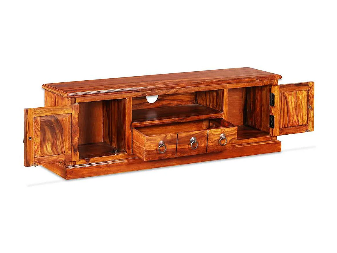 Móvel de TV madeira acácia maciça 120x30x40 cm