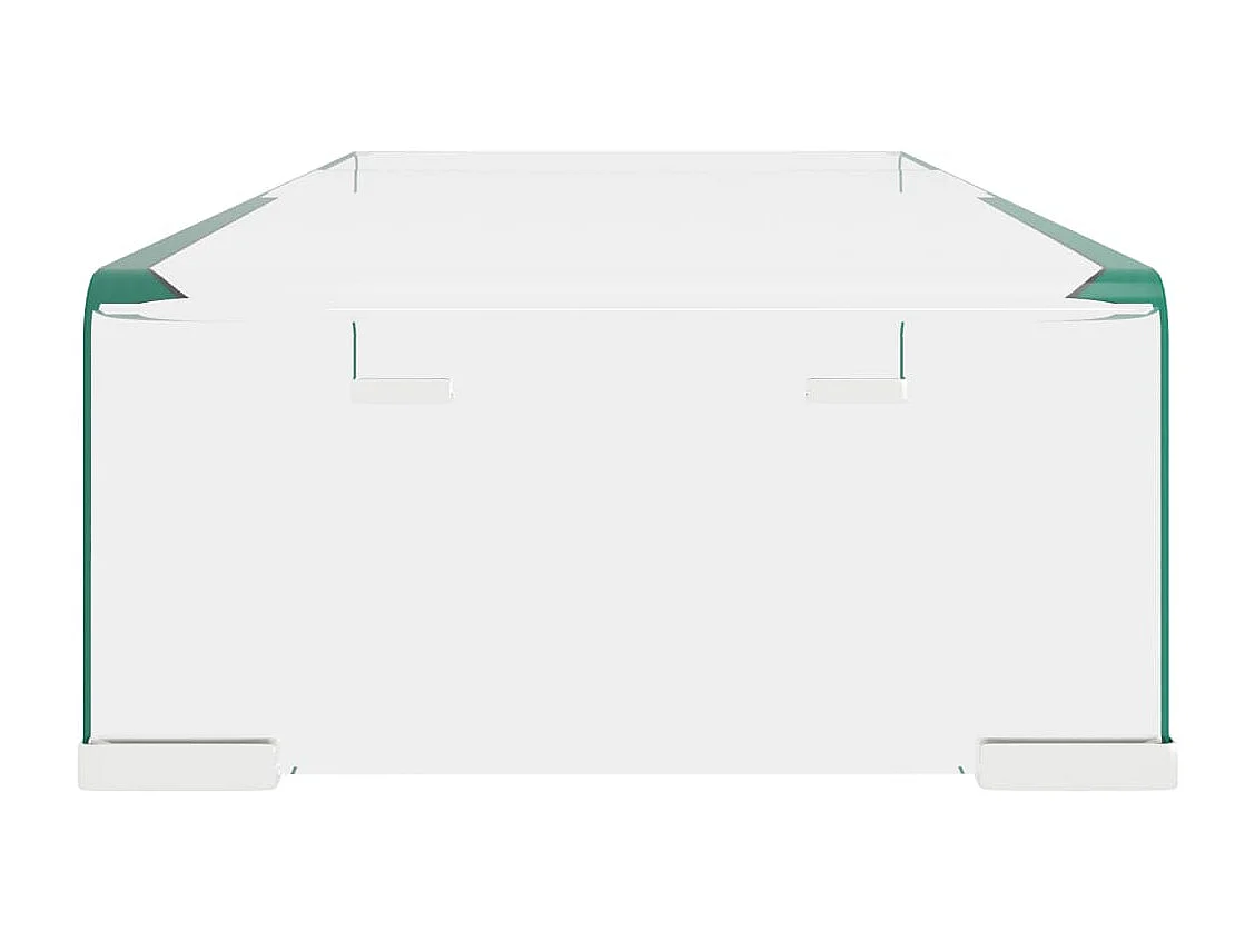 Meuble TV/pour moniteur 60x25x11 cm verre transparent