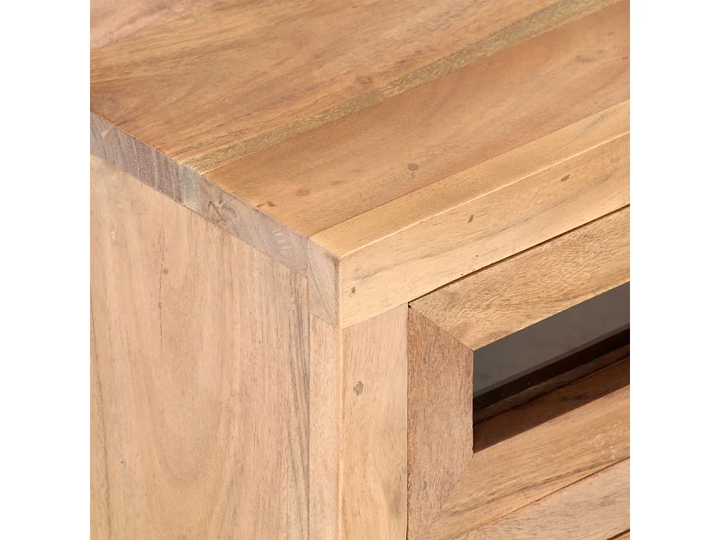 Meuble TV 110x30x40 cm Bois d'acacia massif
