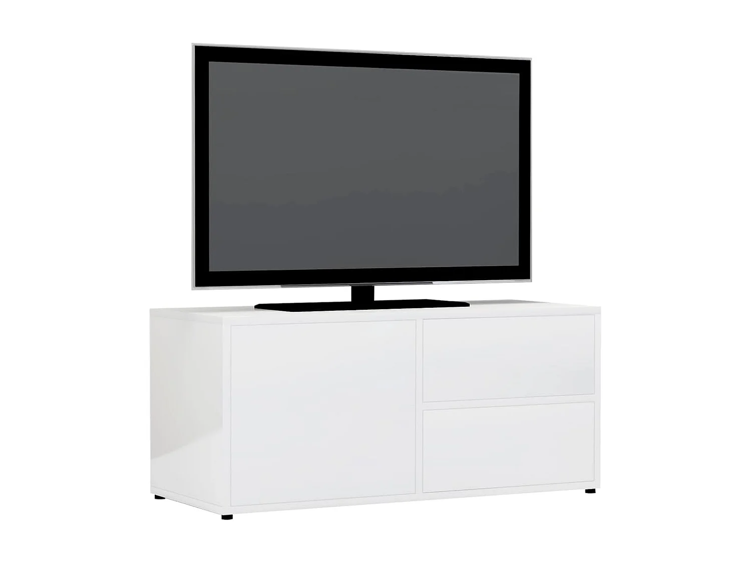 TV-Schrank Hochglanz-Weiß 80x34x36 cm Holzwerkstoff