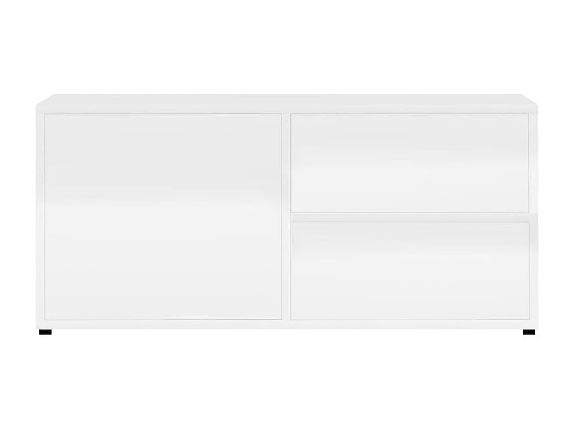 TV-Schrank Hochglanz-Weiß 80x34x36 cm Holzwerkstoff