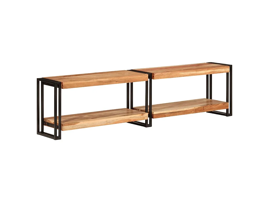 Mobile Porta TV 160x30x40 cm in Legno Massello di Acacia