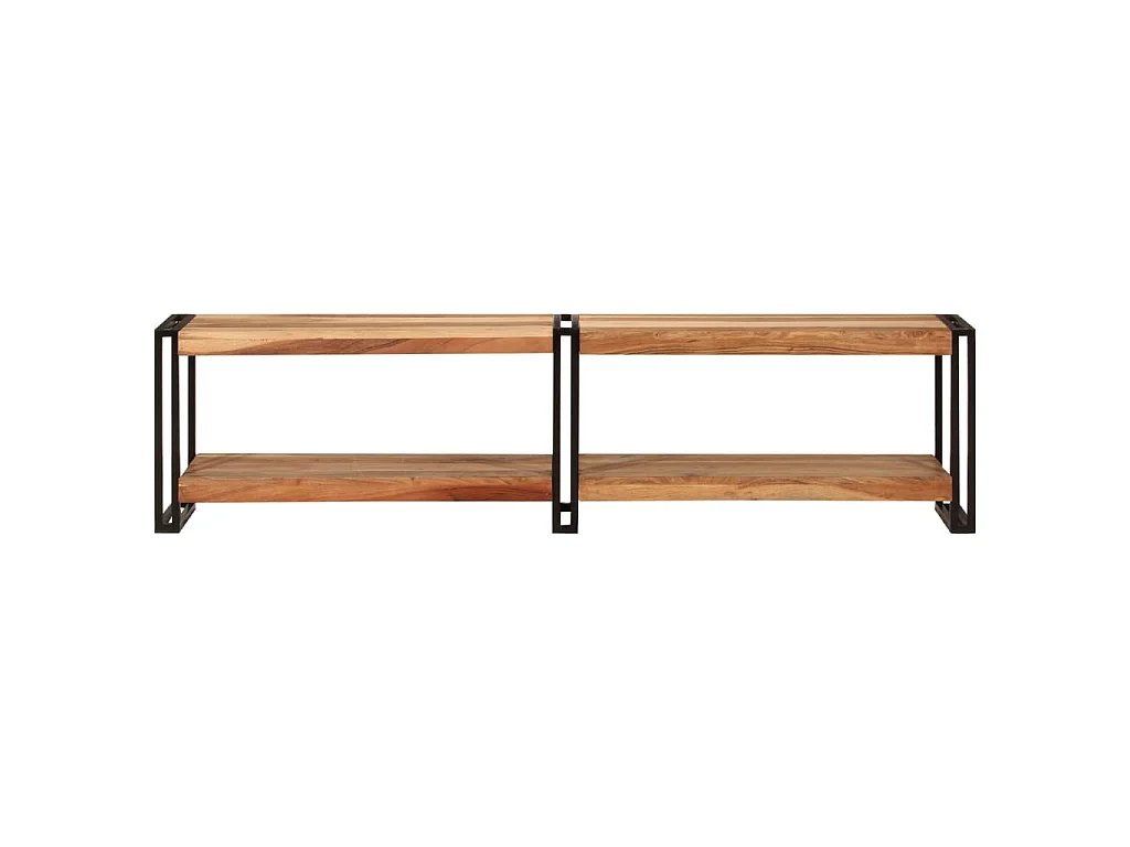 Mobile Porta TV 160x30x40 cm in Legno Massello di Acacia