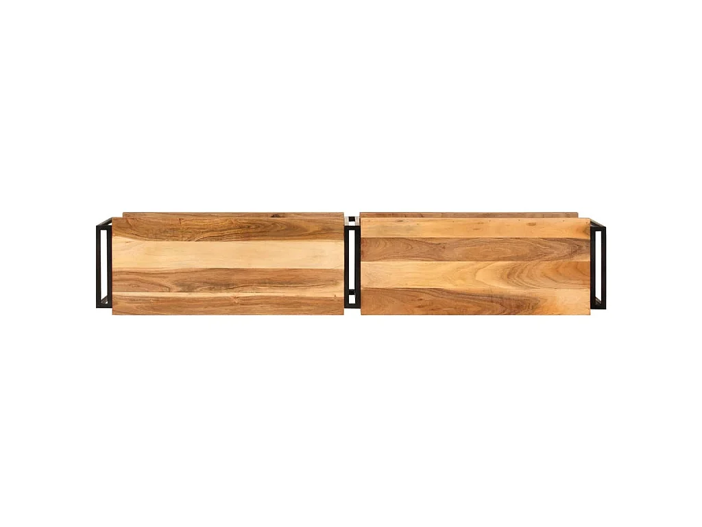 Mobile Porta TV 160x30x40 cm in Legno Massello di Acacia