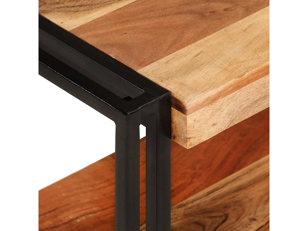 Mobile Porta TV 160x30x40 cm in Legno Massello di Acacia
