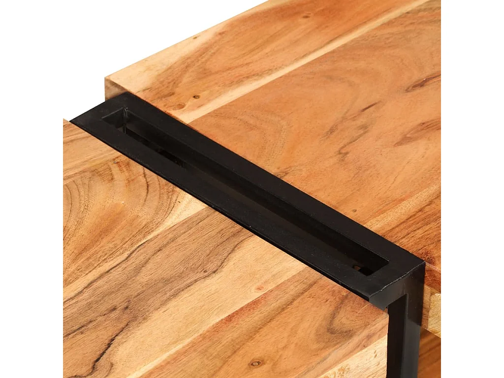 Mobile Porta TV 160x30x40 cm in Legno Massello di Acacia