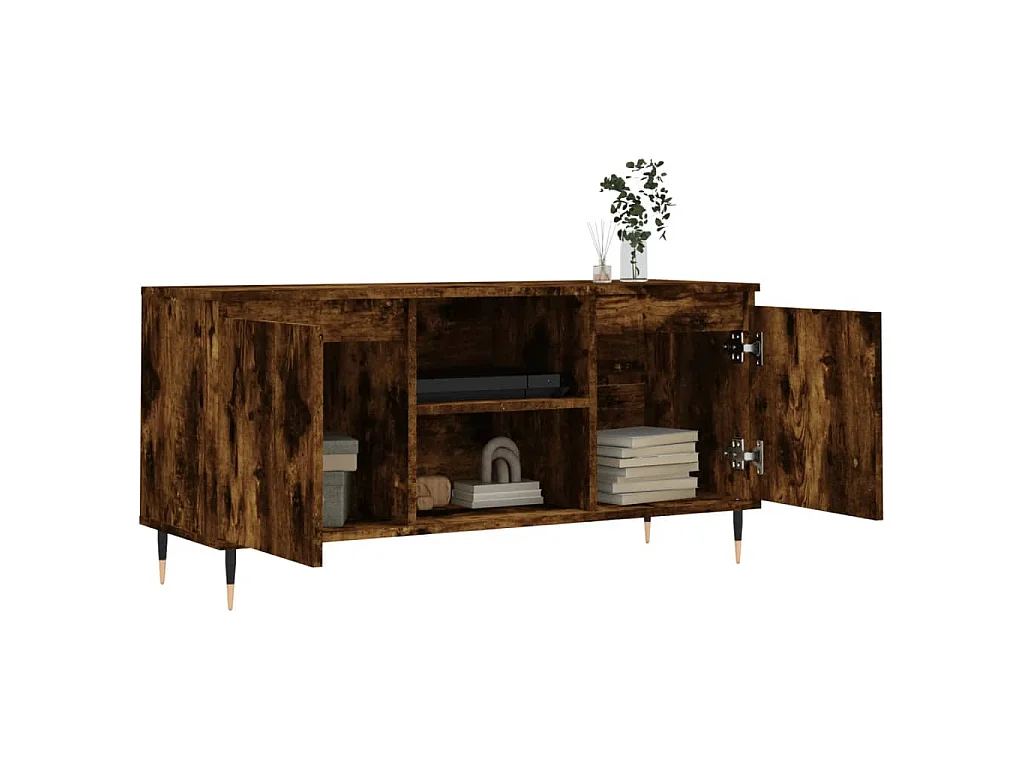 TV-Schrank Räuchereiche 104x35x50 cm Holzwerkstoff
