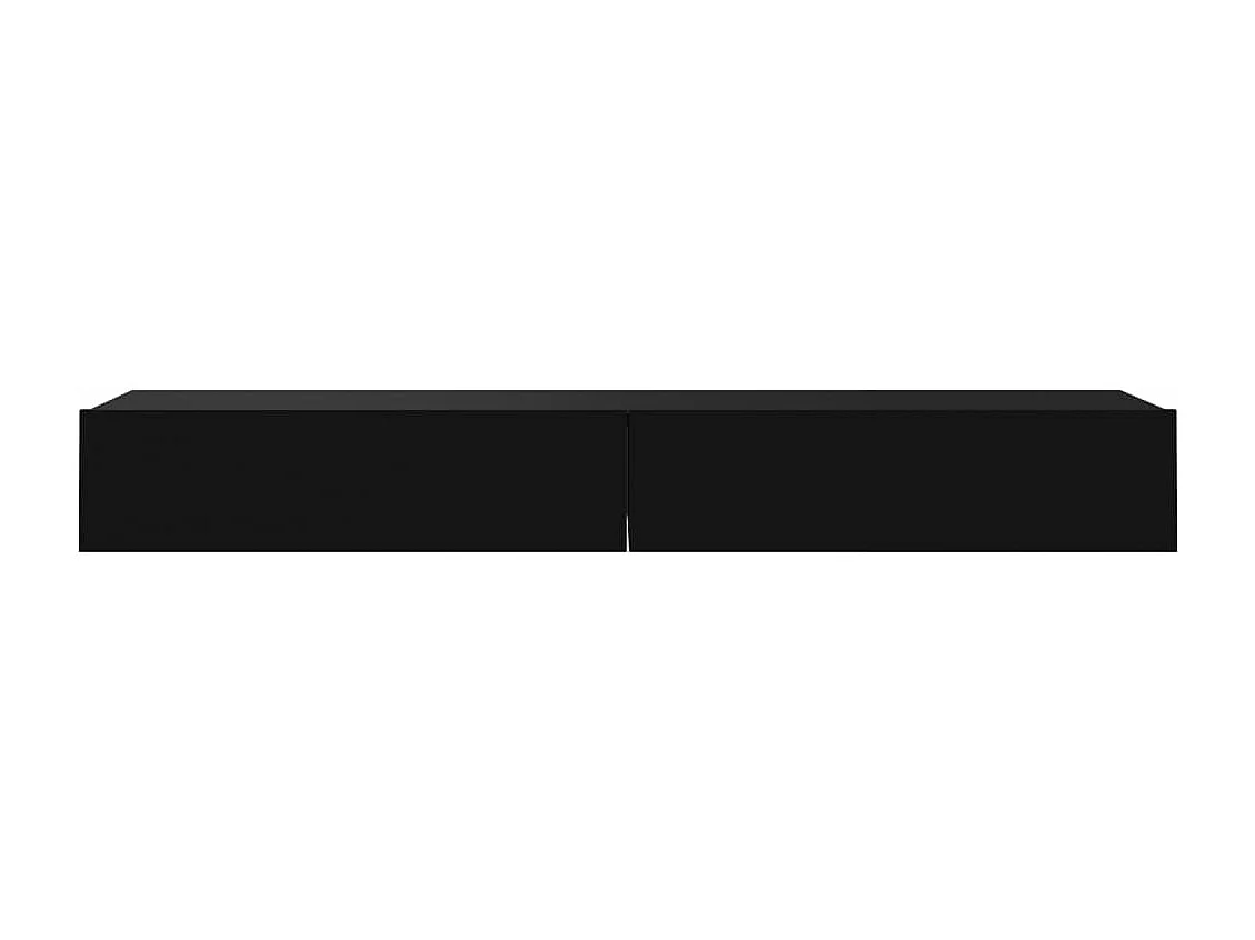 Móveis de TV com luzes LED 2 pcs 60x35x15,5 cm preto