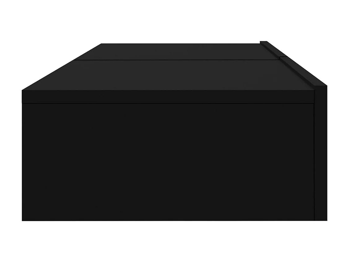 Móveis de TV com luzes LED 2 pcs 60x35x15,5 cm preto