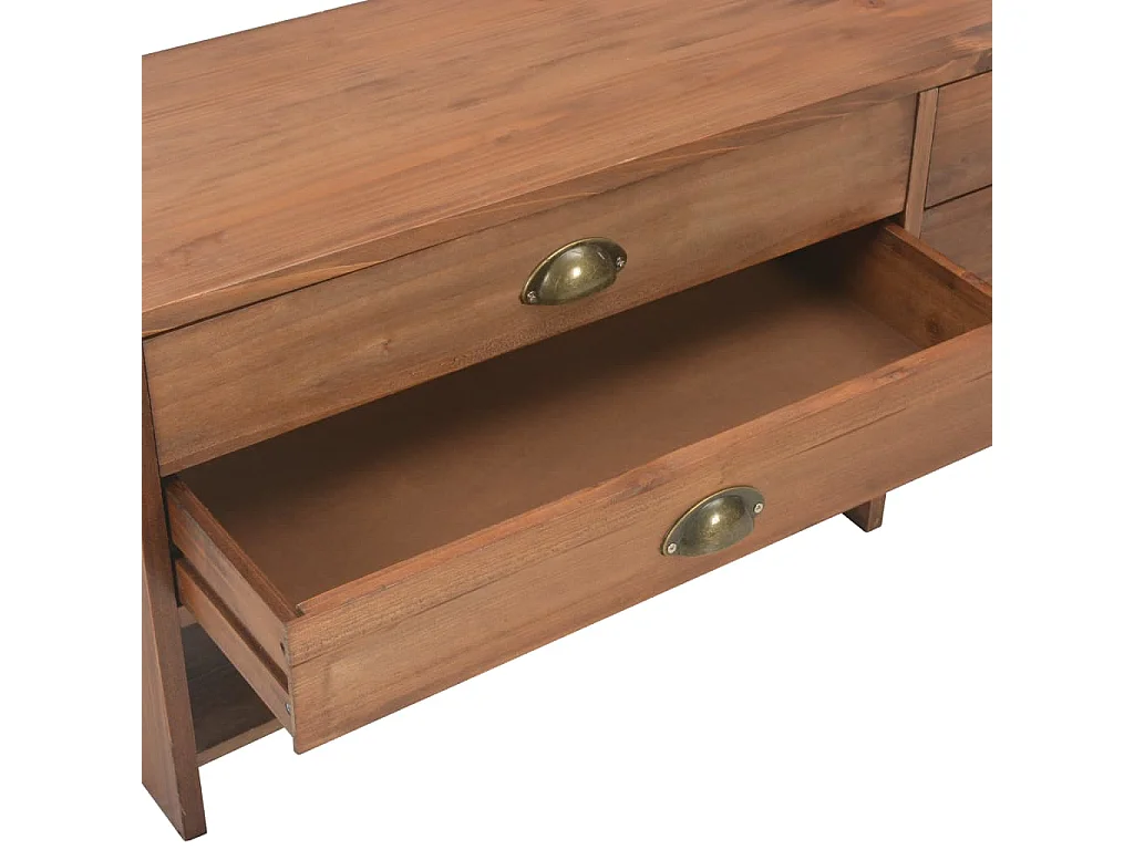 Meuble TV avec 4 tiroirs 120x30x40 cm Bois massif de sapin