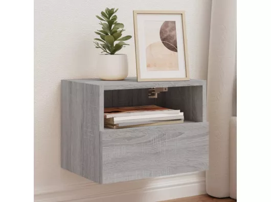 Kauf Unique TV-Wandschrank Grau Sonoma 40x30x30 cm Holzwerkstoff