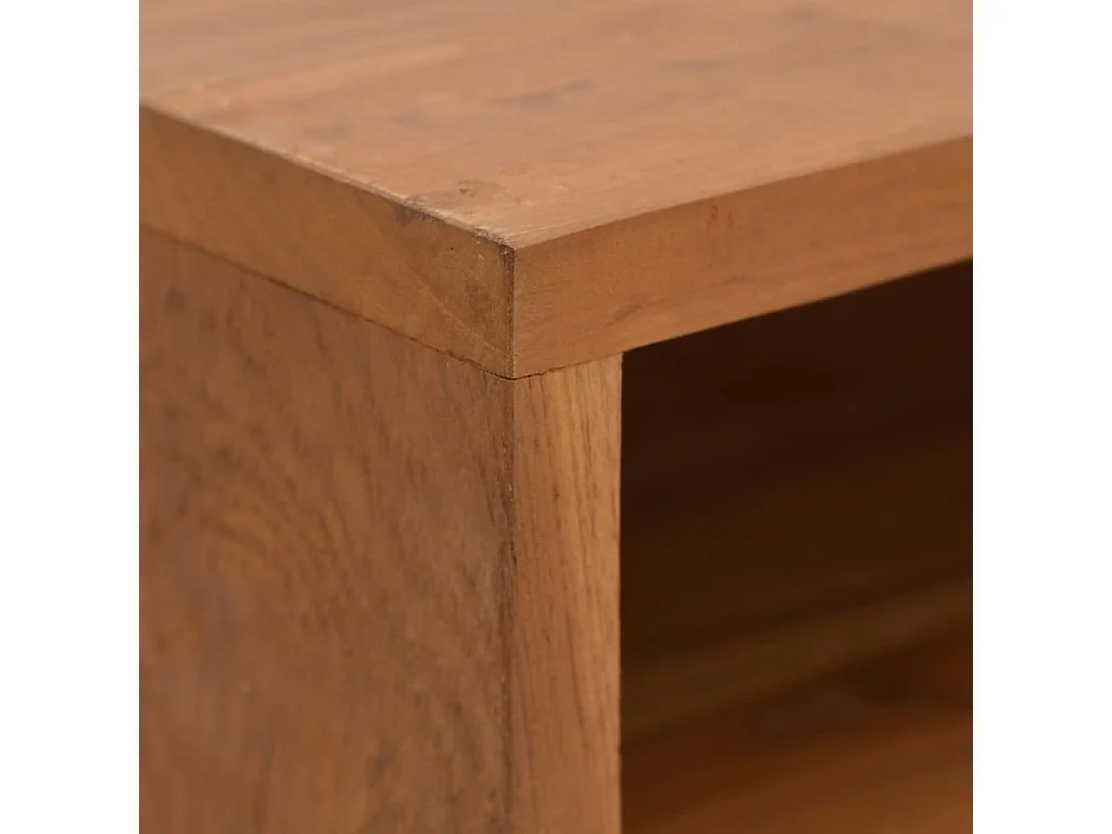 Móvel de TV 110x30x40 cm madeira de teca maciça