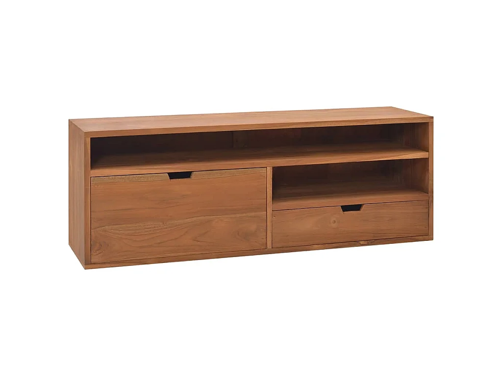Mobile Porta TV 110x30x40 cm in Legno Massello di Mango