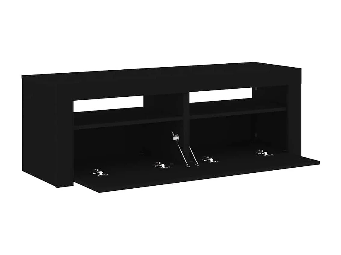 Meuble TV avec lumières LED noir 120x35x40 cm
