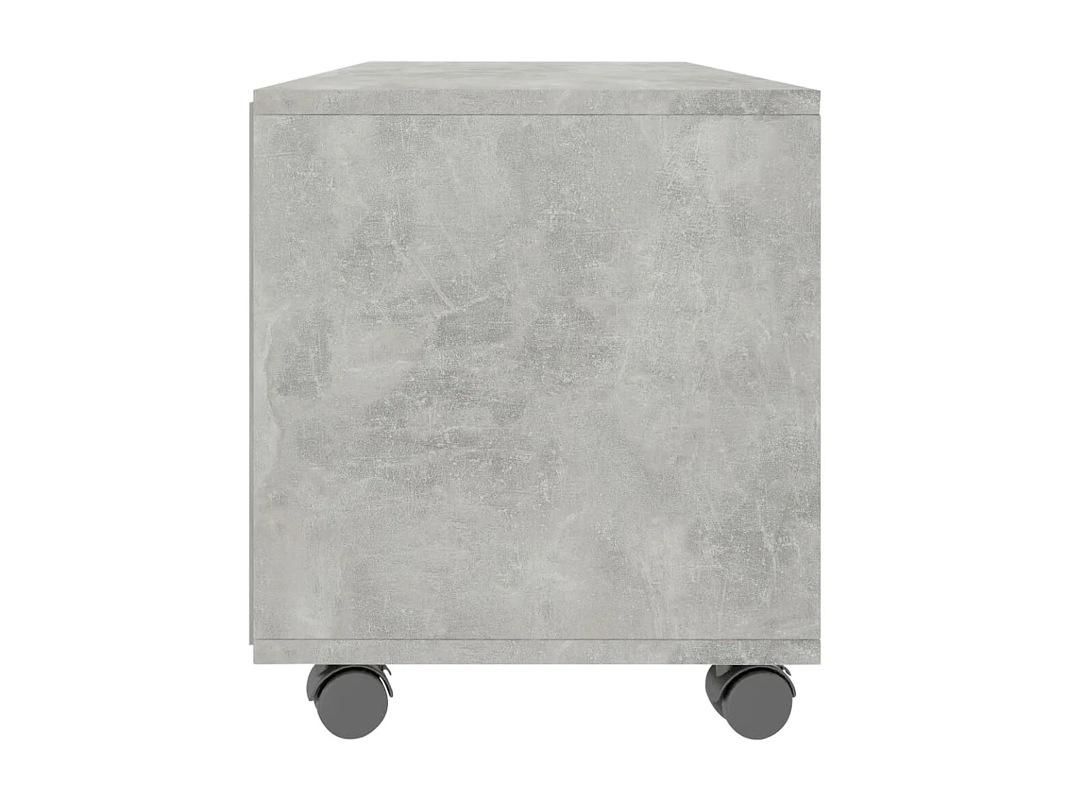 TV-Schrank mit Rollen Betongrau 90x35x35 cm Holzwerkstoff