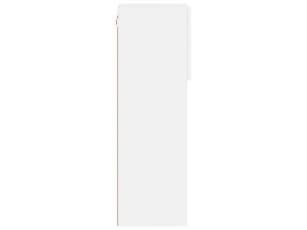 Meubles TV avec lumières LED 2 pcs blanc 40,5x30x90 cm