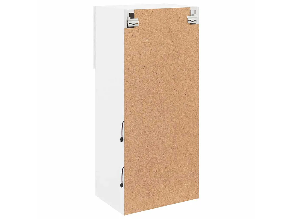 Tv-meubels met LED-verlichting 2 st 40,5x30x90 cm wit