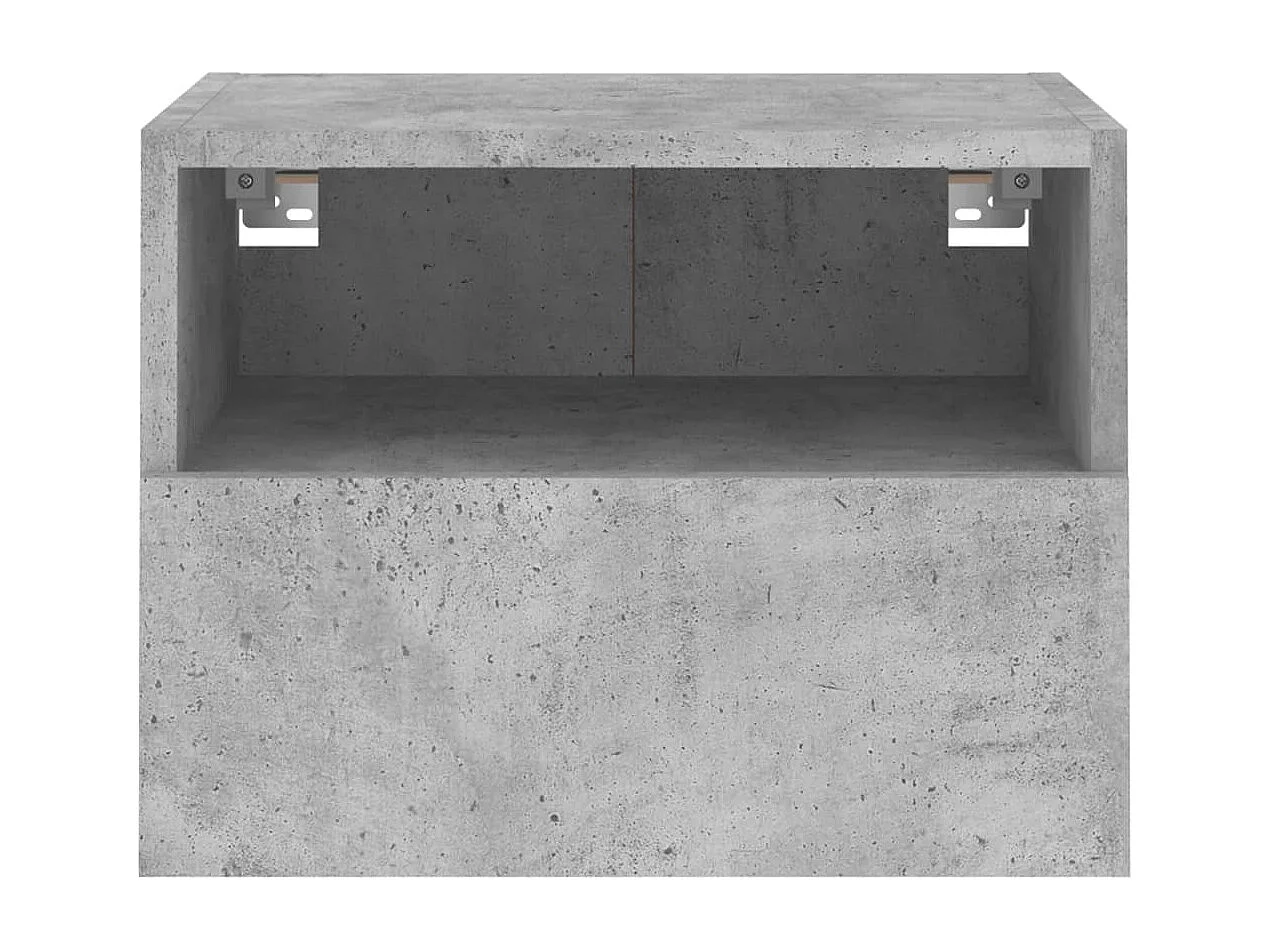 TV-Wandschrank Betongrau 40x30x30 cm Holzwerkstoff
