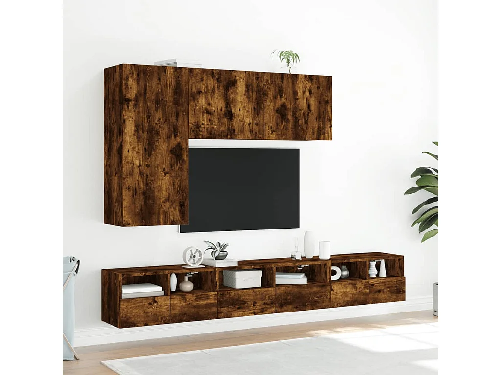 TV-Wandschrank Räuchereiche 100x30x41 cm