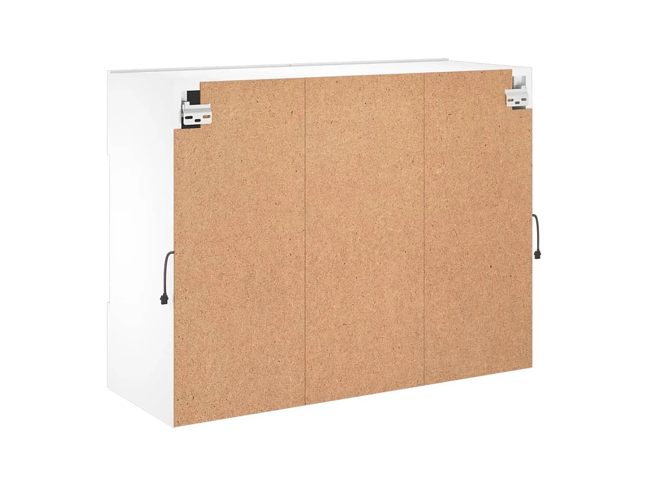 Meuble TV mural avec lumières LED blanc 78,5x30x60,5 cm