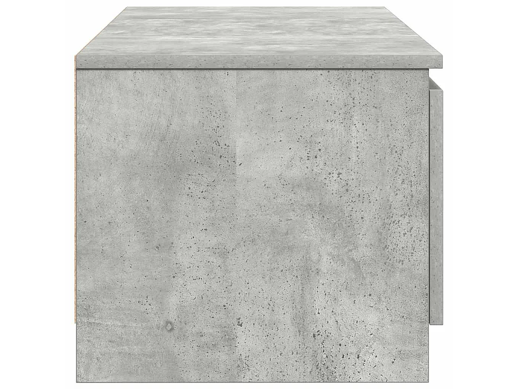Meuble TV Gris béton 140x40x35,5 cm Bois d'ingénierie