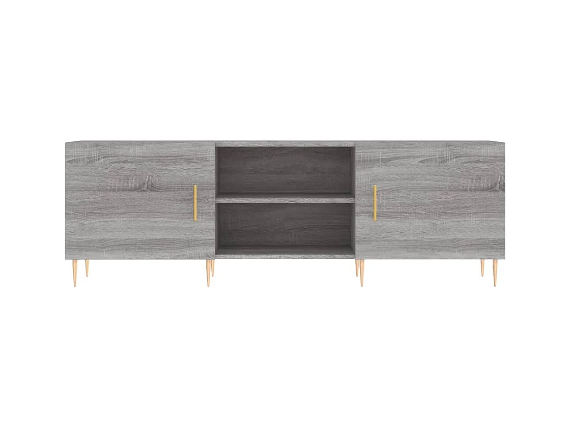 Meuble TV sonoma gris 150x30x50 cm bois d'ingénierie