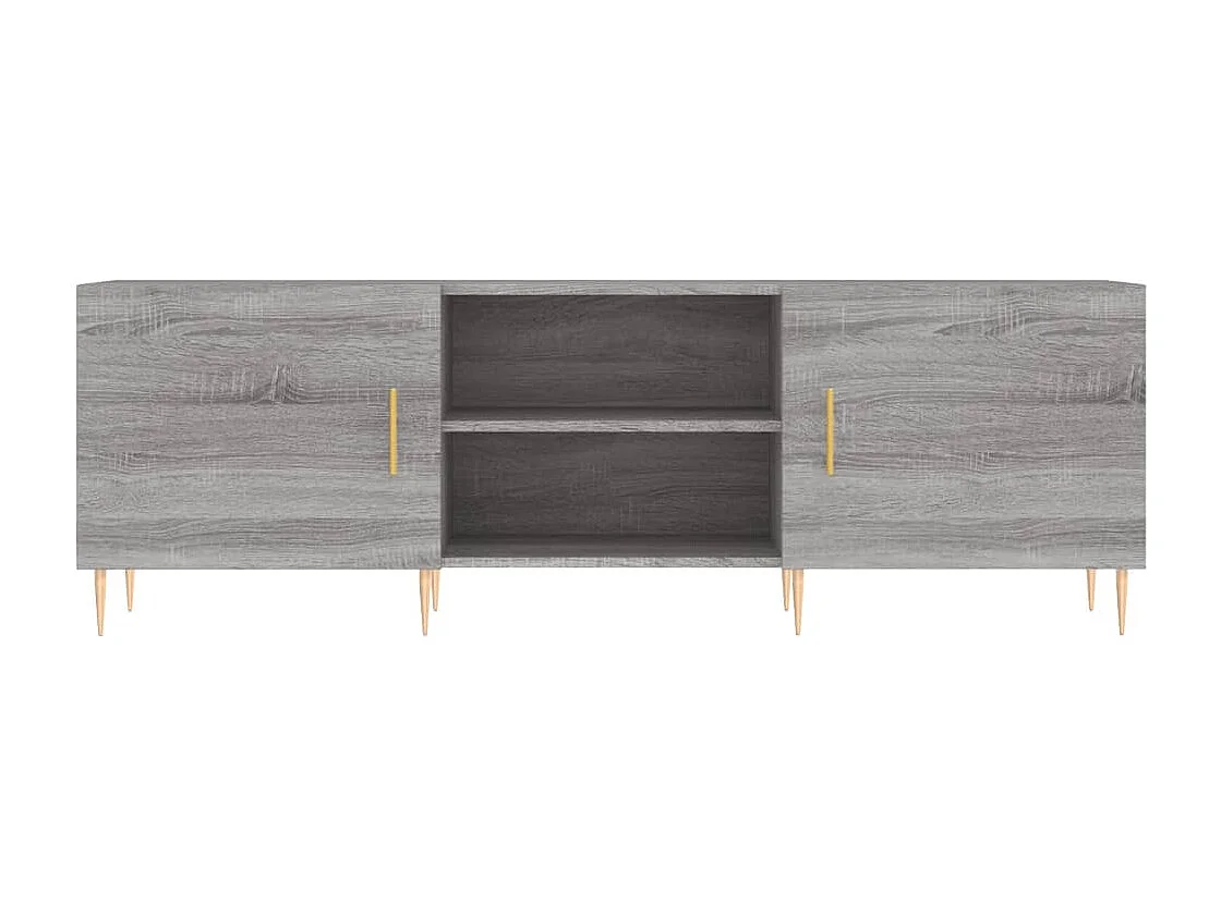 Meuble TV sonoma gris 150x30x50 cm bois d'ingénierie