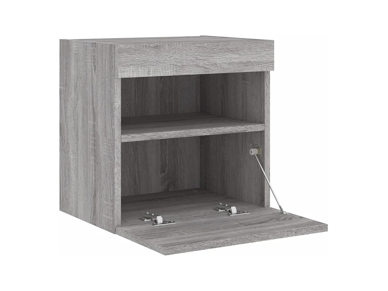 TV-Wandschrank mit LED-Leuchten Grau Sonoma 40x30x40 cm