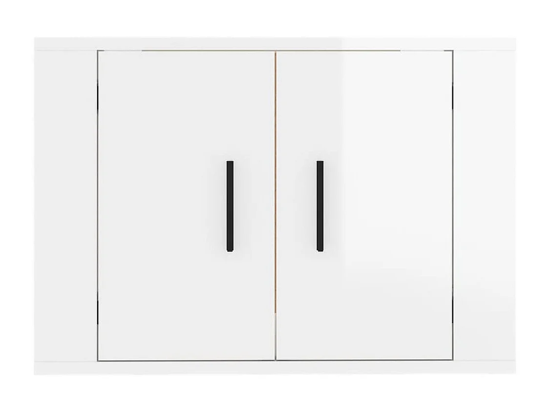 Meuble TV mural Blanc brillant 57x34,5x40 cm