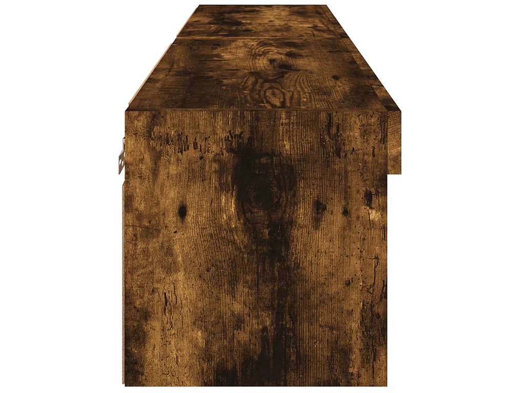 Meubles TV avec lumières LED 2 pcs chêne fumé 60x30x30 cm