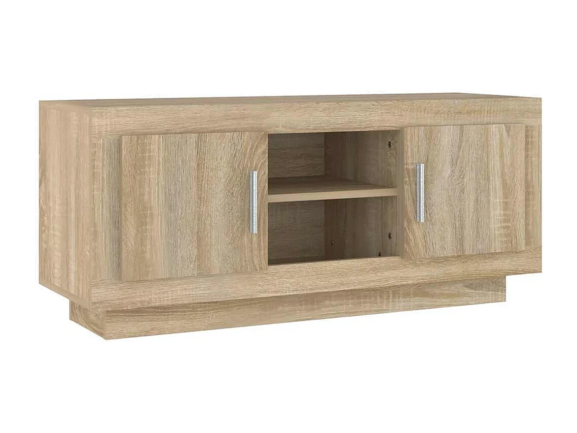 Mobile Porta TV Rovere Sonoma 102x35x45 cm in Legno Multistrato