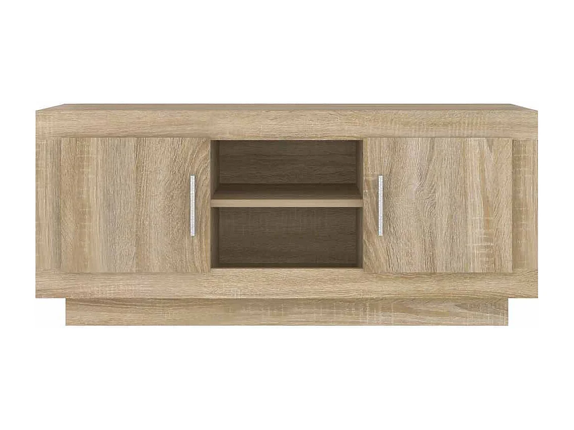 Mobile Porta TV Rovere Sonoma 102x35x45 cm in Legno Multistrato